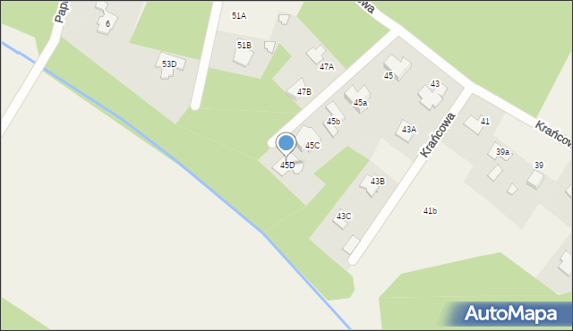 Radonie, Krańcowa, 45D, mapa Radonie