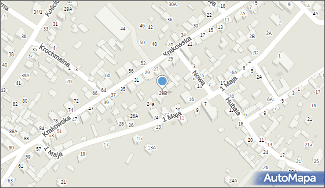 Radoszyce, Krakowska, 29B, mapa Radoszyce