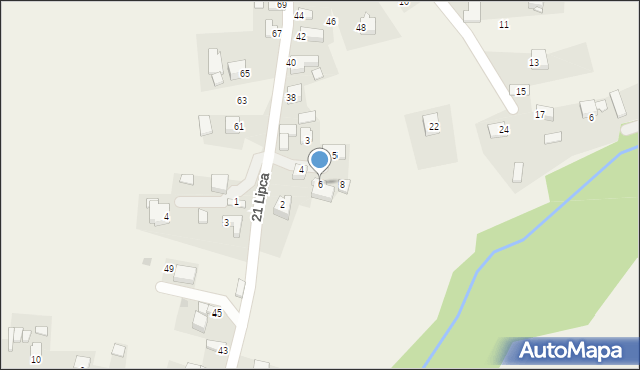 Radwanowice, Krótka, 6, mapa Radwanowice