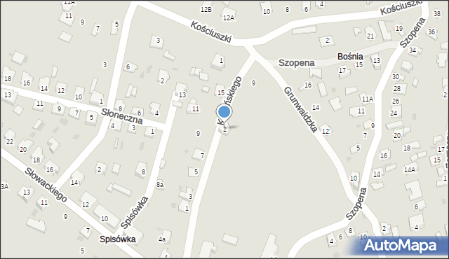 Radymno, Krasińskiego Zygmunta, 2, mapa Radymno