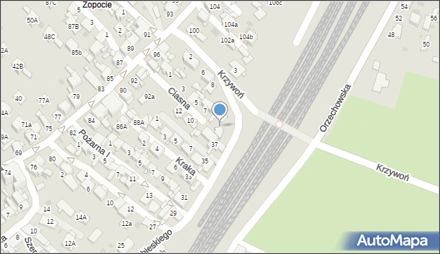 Radzionków, Króla Jana III Sobieskiego, 39a, mapa Radzionków