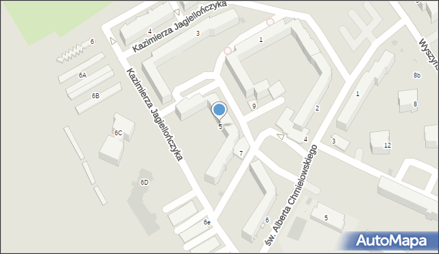 Radzyń Podlaski, Króla Kazimierza Jagiellończyka, 5, mapa Radzyń Podlaski