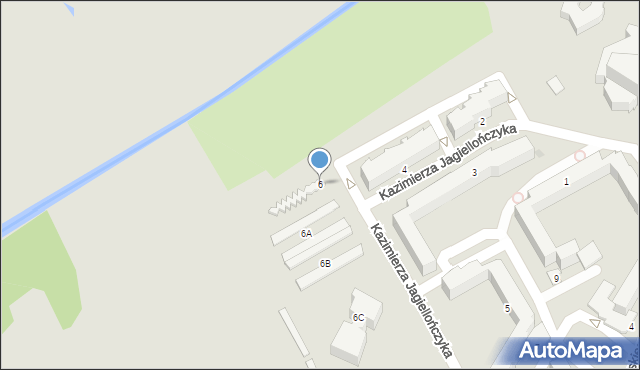 Radzyń Podlaski, Króla Kazimierza Jagiellończyka, 6, mapa Radzyń Podlaski