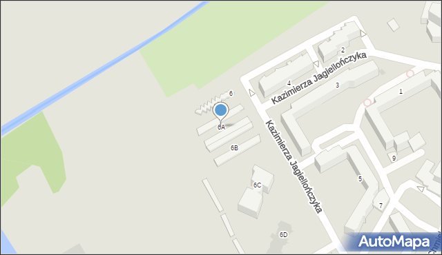 Radzyń Podlaski, Króla Kazimierza Jagiellończyka, 6A, mapa Radzyń Podlaski