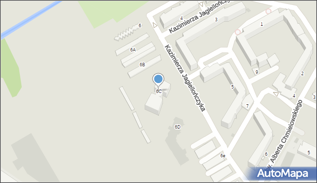 Radzyń Podlaski, Króla Kazimierza Jagiellończyka, 6C, mapa Radzyń Podlaski