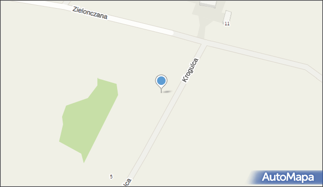 Rakownia, Krogulca, 11, mapa Rakownia