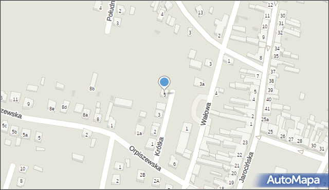 Raszków, Krótka, 5, mapa Raszków