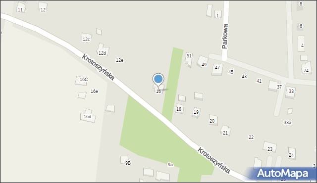 Raszków, Krotoszyńska, 16, mapa Raszków