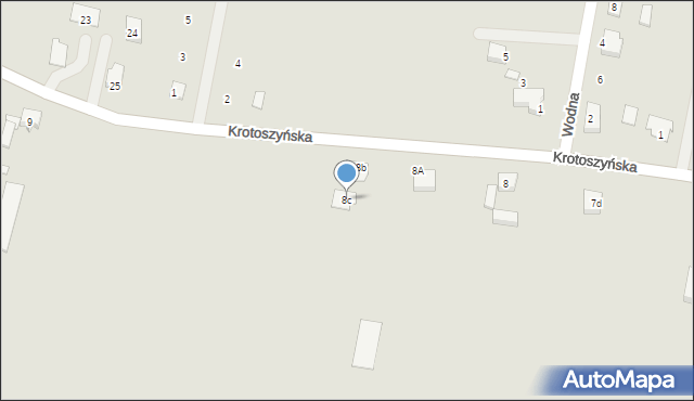 Raszków, Krotoszyńska, 8c, mapa Raszków