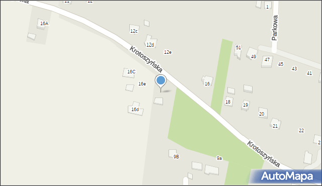 Raszków, Krotoszyńska, 9c, mapa Raszków