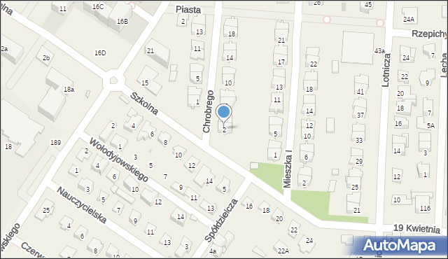 Raszyn, Króla Bolesława Chrobrego, 2, mapa Raszyn