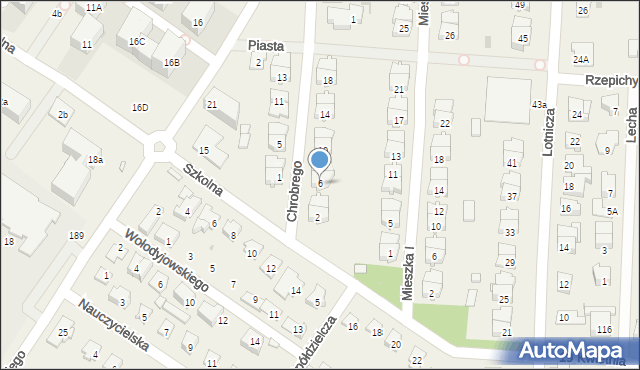 Raszyn, Króla Bolesława Chrobrego, 6, mapa Raszyn
