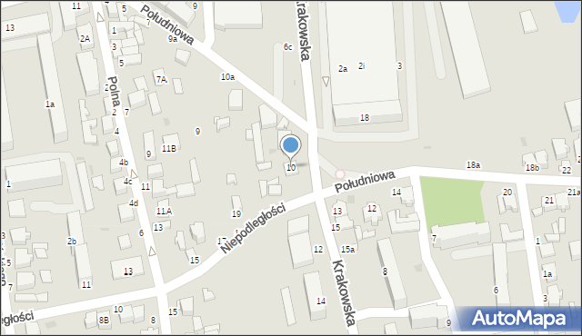 Rawa Mazowiecka, Krakowska, 10, mapa Rawa Mazowiecka