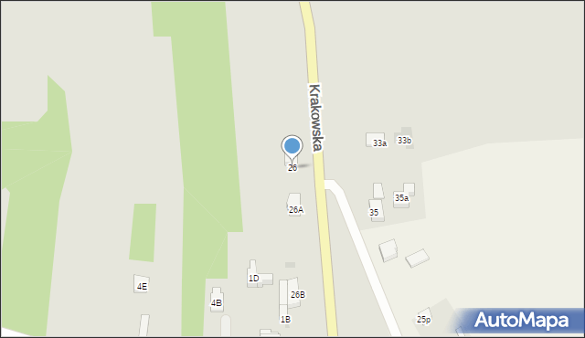 Rawa Mazowiecka, Krakowska, 26, mapa Rawa Mazowiecka