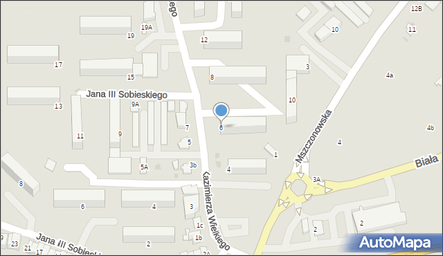 Rawa Mazowiecka, Króla Kazimierza Wielkiego, 6, mapa Rawa Mazowiecka