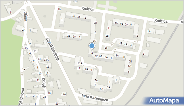 Rawicz, Króla Jana III Sobieskiego, 4, mapa Rawicz