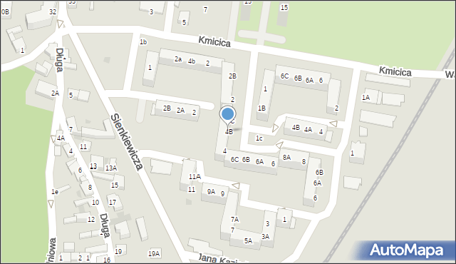 Rawicz, Króla Jana III Sobieskiego, 4B, mapa Rawicz