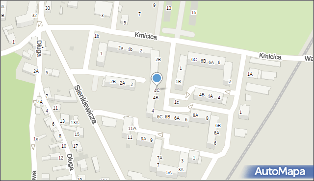 Rawicz, Króla Jana III Sobieskiego, 4C, mapa Rawicz
