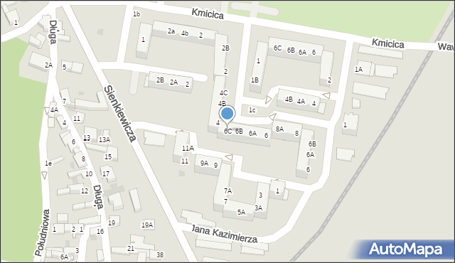 Rawicz, Króla Jana III Sobieskiego, 6C, mapa Rawicz
