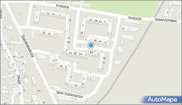 Rawicz, Króla Jana III Sobieskiego, 8A, mapa Rawicz