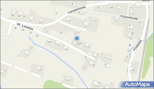 Regulice, Króla Władysława Łokietka, 1, mapa Regulice