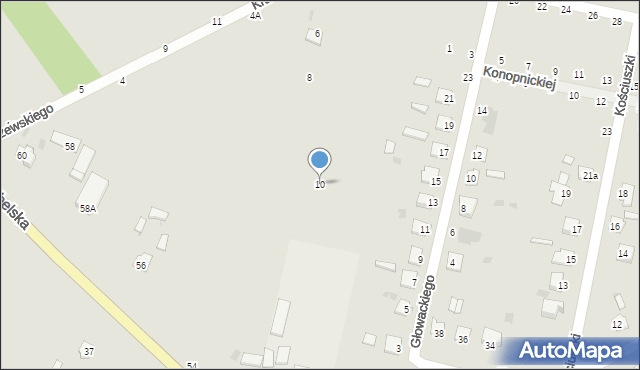 Rejowiec Fabryczny, Kraszewskiego Józefa Ignacego, 10, mapa Rejowiec Fabryczny