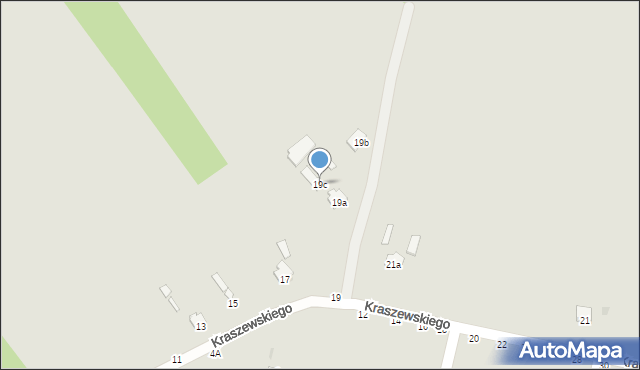 Rejowiec Fabryczny, Kraszewskiego Józefa Ignacego, 19c, mapa Rejowiec Fabryczny