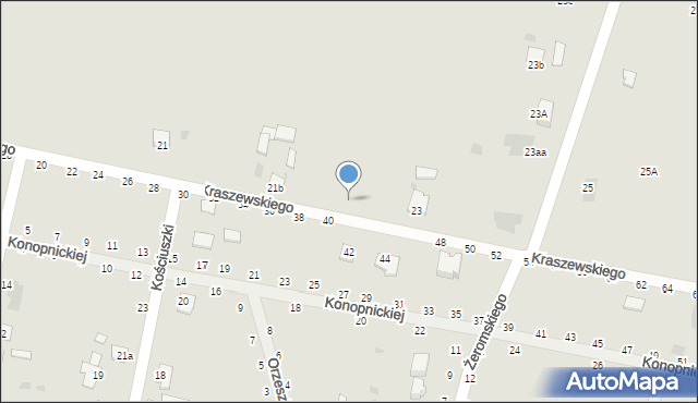 Rejowiec Fabryczny, Kraszewskiego Józefa Ignacego, 21c, mapa Rejowiec Fabryczny