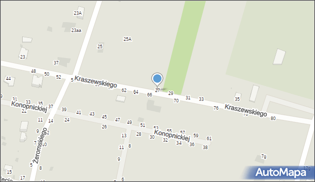 Rejowiec Fabryczny, Kraszewskiego Józefa Ignacego, 27, mapa Rejowiec Fabryczny