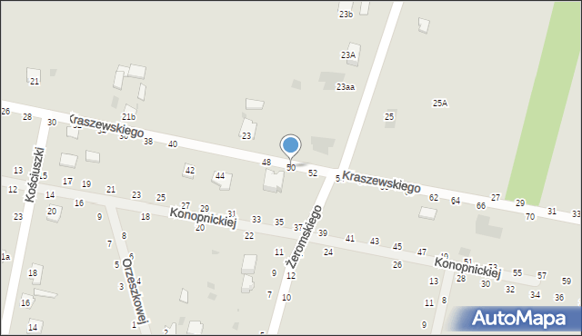 Rejowiec Fabryczny, Kraszewskiego Józefa Ignacego, 50, mapa Rejowiec Fabryczny