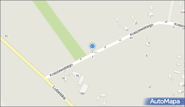 Rejowiec Fabryczny, Kraszewskiego Józefa Ignacego, 7, mapa Rejowiec Fabryczny