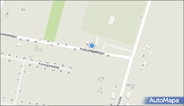 Rejowiec Fabryczny, Kraszewskiego Józefa Ignacego, 78, mapa Rejowiec Fabryczny