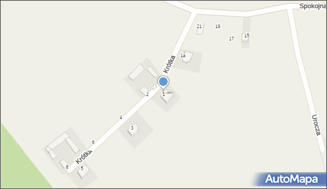 Rembertów, Krótka, 1, mapa Rembertów