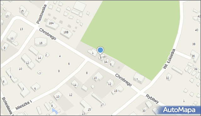 Rewal, Króla Bolesława Chrobrego, 3, mapa Rewal