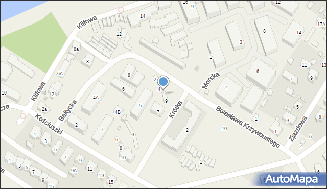 Rewal, Krótka, 11, mapa Rewal