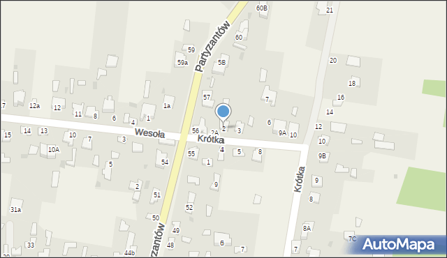 Rogów, Krótka, 2, mapa Rogów