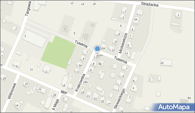 Rogów, Krakowska, 10, mapa Rogów