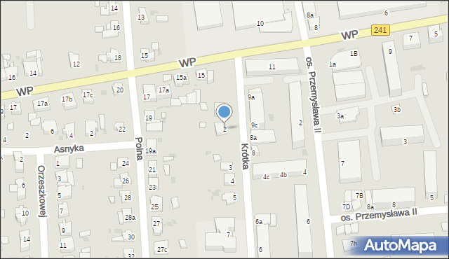 Rogoźno, Krótka, 2, mapa Rogoźno