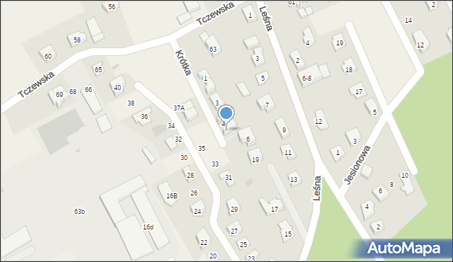 Rokitki, Krótka, 5, mapa Rokitki