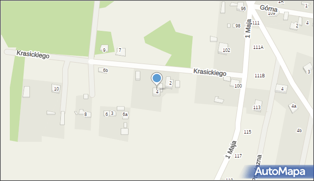 Rokitno Szlacheckie, Krasickiego Ignacego, bp., 4A, mapa Rokitno Szlacheckie