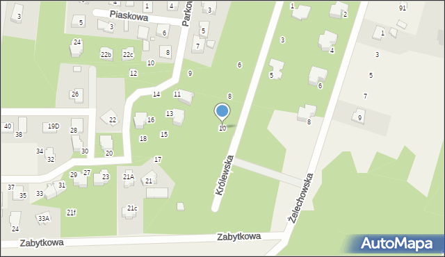 Rozalin, Królewska, 10, mapa Rozalin