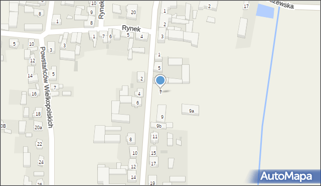 Rozdrażew, Krotoszyńska, 7, mapa Rozdrażew