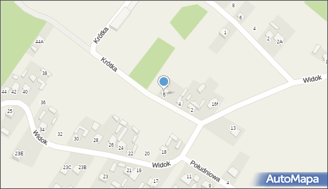 Ruda, Krótka, 6, mapa Ruda