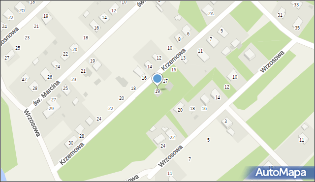 Ruda, Krzemowa, 19, mapa Ruda