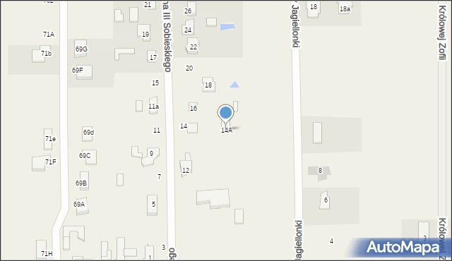 Ruda-Bugaj, Króla Jana III Sobieskiego, 14A, mapa Ruda-Bugaj