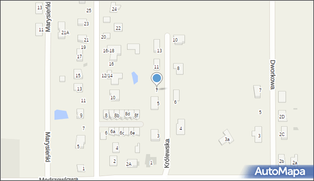 Ruda-Bugaj, Królewska, 7, mapa Ruda-Bugaj