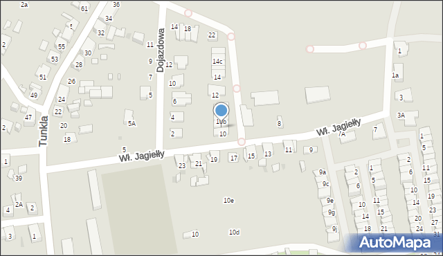 Ruda Śląska, Króla Władysława Jagiełły, 10a, mapa Rudy Śląskiej