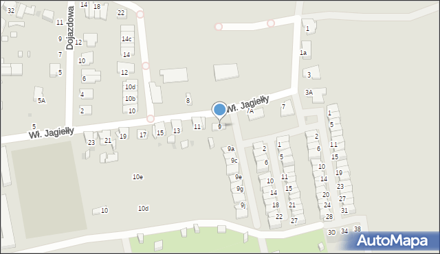 Ruda Śląska, Króla Władysława Jagiełły, 9, mapa Rudy Śląskiej