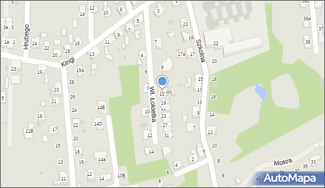 Ruda Śląska, Króla Władysława Łokietka, 15, mapa Rudy Śląskiej