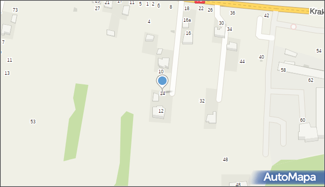 Rudawa, Krakowska, 14, mapa Rudawa
